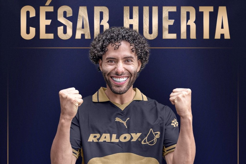 Pumas presentó a César «El Chino» Huerta como refuerzo para el Apertura&nbsp;2026